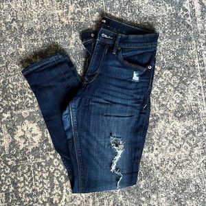 Express distressed mid rise legging. Size 4S. Worn